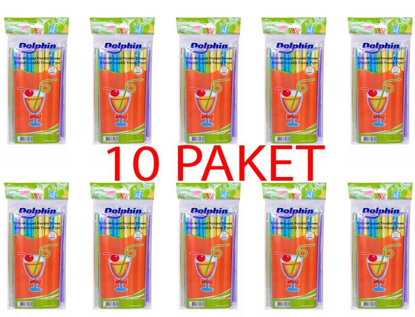 Dolphin Jelatinli Körüklü Frozen Pipet 50'li(10 PAKET) - 1