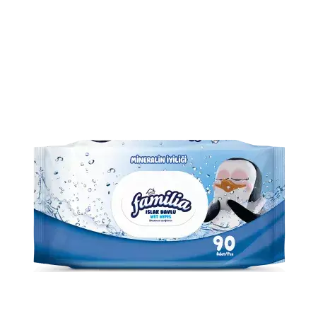 Familia Islak Havlu Mendil Mineralin Iyiliği 90 Yaprak Plastik Kapaklı - 1