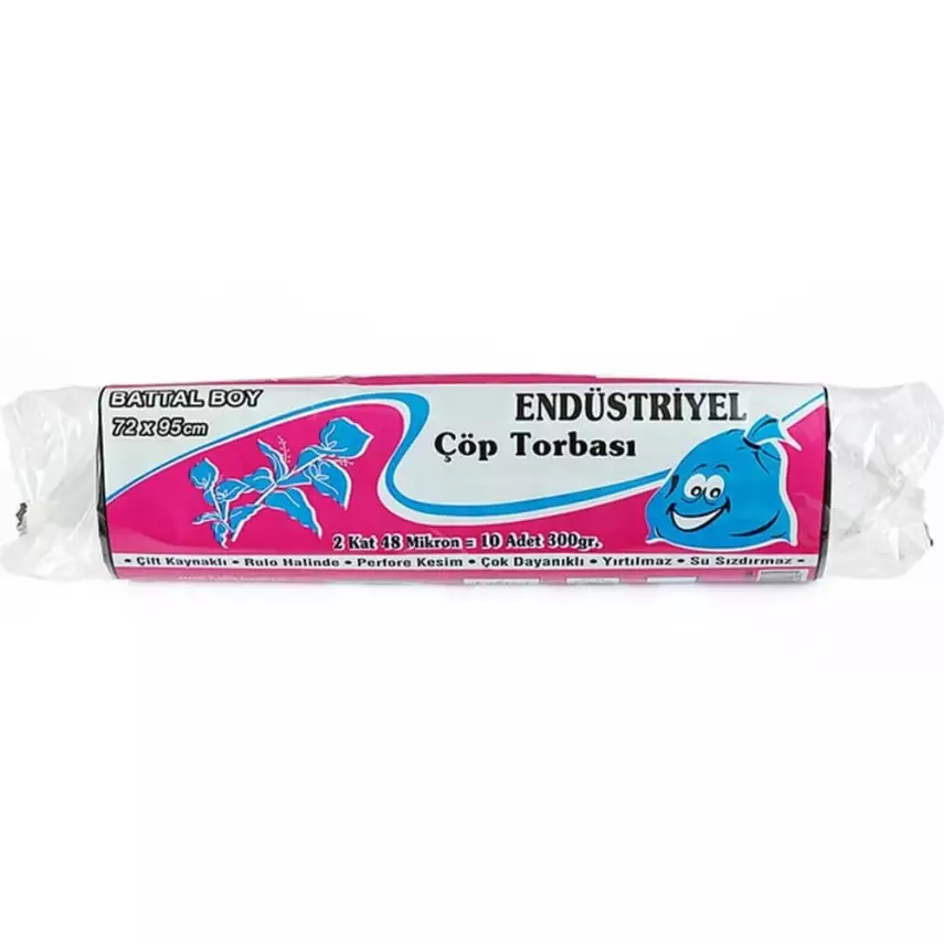Kazanç Eko Endüstriyel Çöp Poşeti Siyah Battal 300 Gr 72x95 - 1