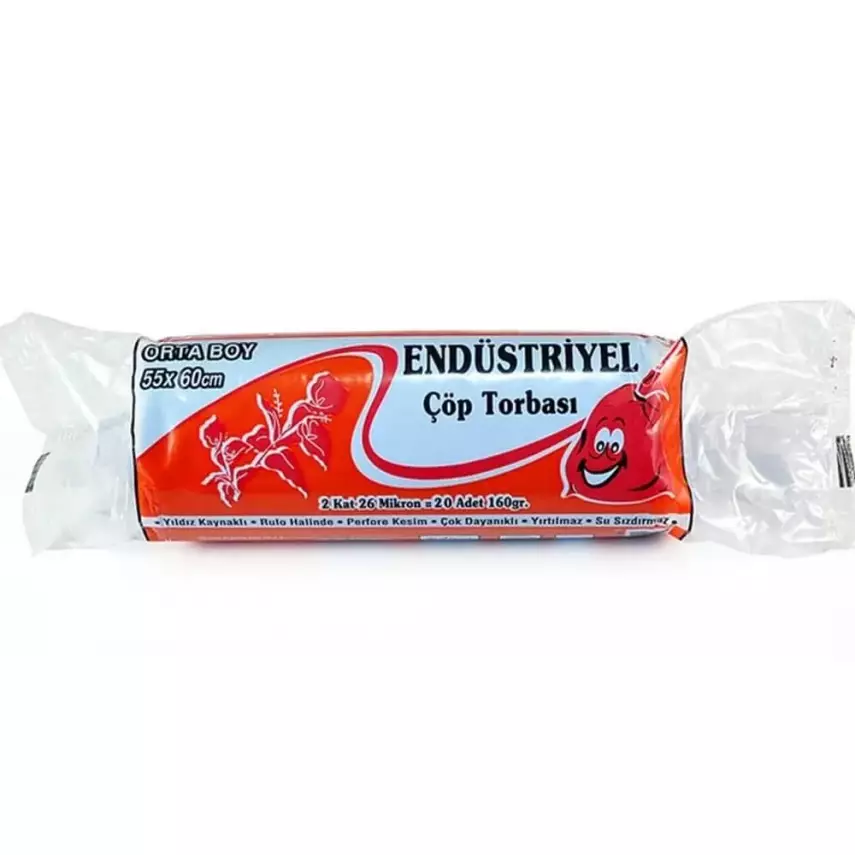 Kazanç Endüstriyel Çöp Poşeti Orta 160 Gr Mavi 55x60 - 1