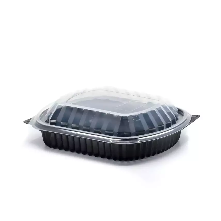 Özge Plastik Bölmesiz Gıda Kabı Sıcağa Dayanıklı Yemek Kabı Düz Set 200lü Takım - 1
