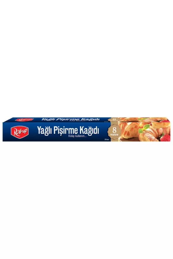 Roll Up 8 metre Kesilmiş Yağlı Pişirme Kağıdı 37cm x 8m - 1