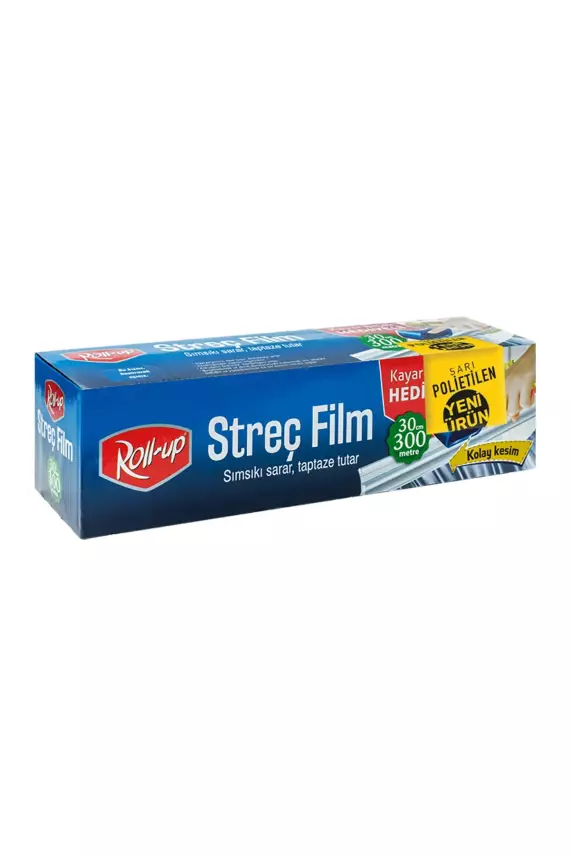 Roll-Up Sarı Polietilen Streç Film 30x300 Metre 8 Mikron - 1