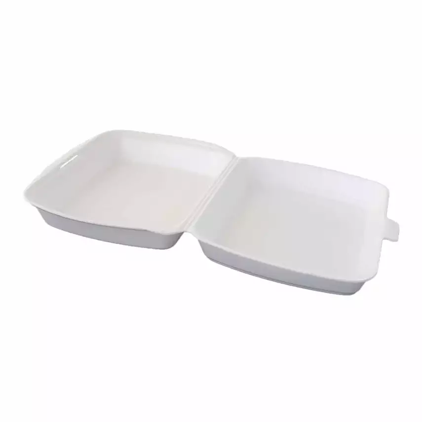Smart Pack Bölmesiz Kapaklı Köpük Tabak Mod 23C 100'lü - 1