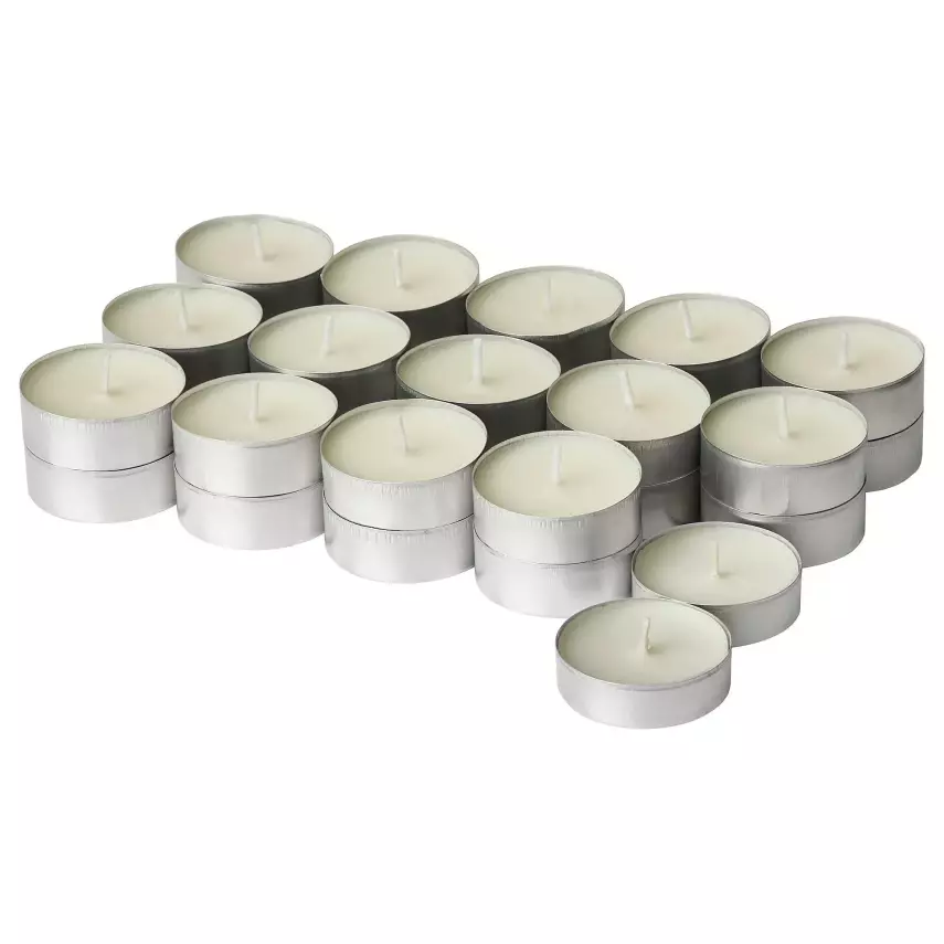 Tealight Mum Kokusuz Beyaz Mum 100'lü Roll Up - 1